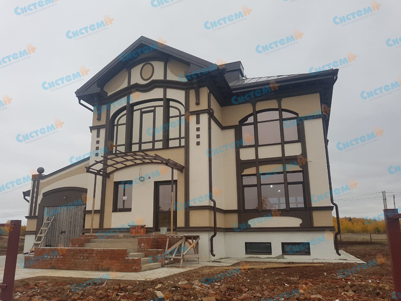 Оформление фасада частного дома Оформление фасада частного дома